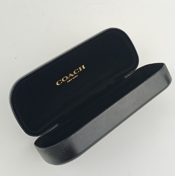 Coach Eyeglass Case Black with Cloth - Picture 4 of 12